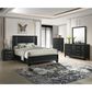 Crown Mark Charlie Queen Panel Bed in Charcoal, , large