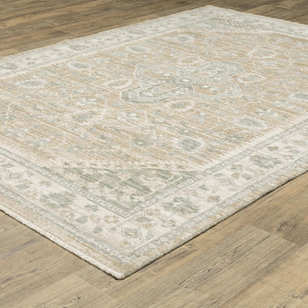 Oriental Weavers Lola LLA06 Blue and Beige 7'10" x 10' Area Rug, , large