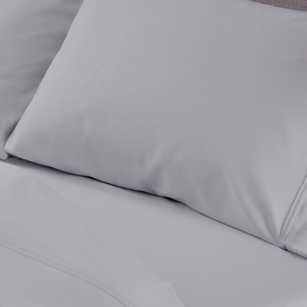 Bedgear Hyper-Cotton 4-Piece Split Head King Sheet Set in Light Grey, , large
