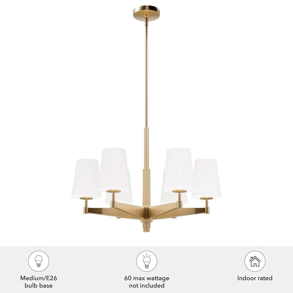 Hunter Nolita 6-Light Chandelier in Alturas Gold, , large