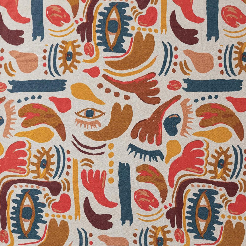 Teak Interiors 50&quot; x 60&quot; Blend Printed Throw in Multicolor, , large
