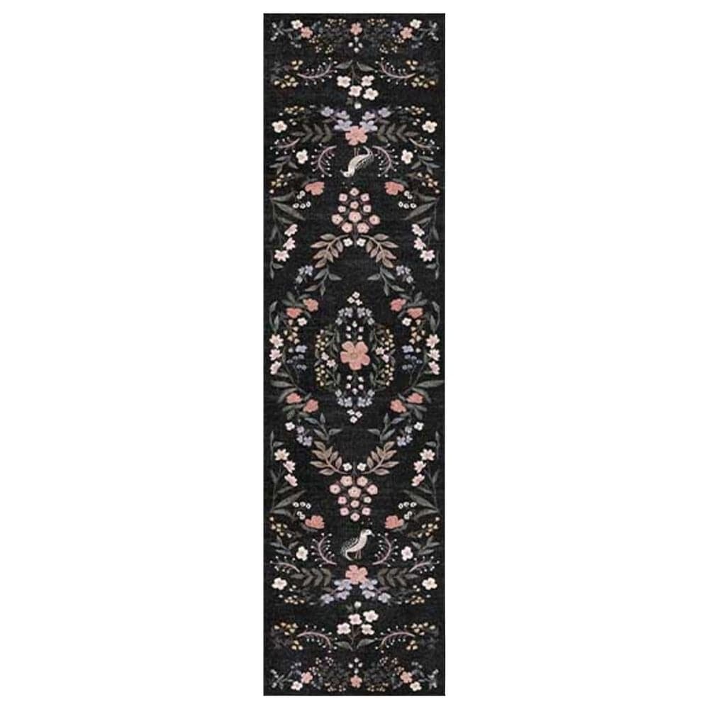 Rifle Paper Co Maison 2"6" x 9"6" Tuileries Black Runner, , large