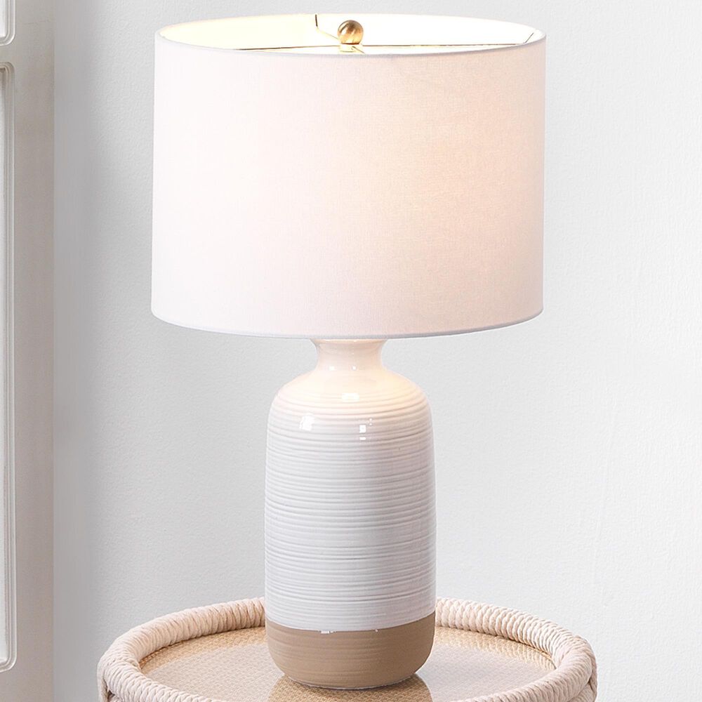 Splendor Living Danvers Table Lamp in Natural and Off-White, , large
