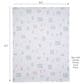 Lambs & Ivy Farmyard Friends Baby Blanket in White, Taupe and Sage Green, , large
