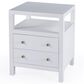 Butler Specialty Company Nora 2 Drawer Nightstand with Open Shelf in Textured White, , large