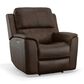 Flexsteel Henry Power Recliner with Power Headrest and Lumbar in Hickory, , large