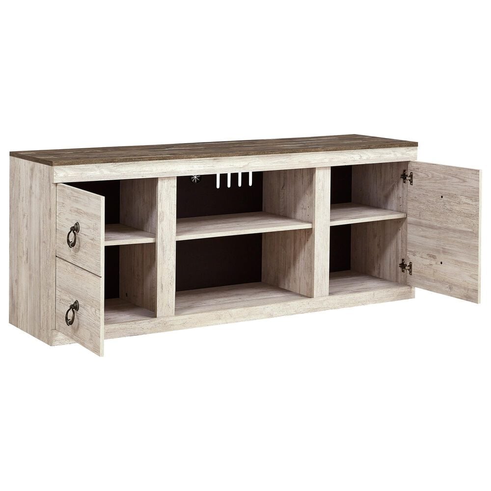 Ashley Willowton 60&quot; TV Stand in Whitewash, , large