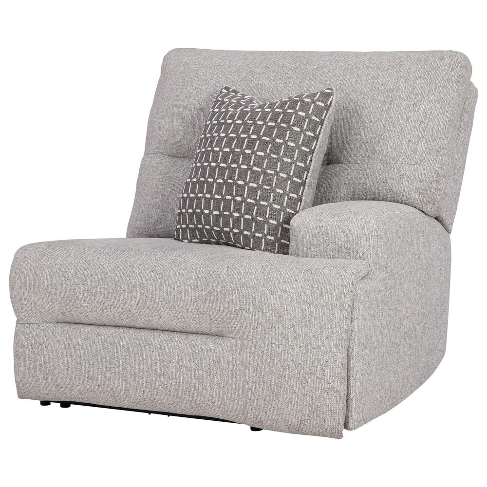 Ashley Acklen Place 3-Piece Power Symmetrical Reclining Sectional Loveseat with Console in Pewter, , large