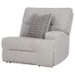 Ashley Acklen Place 3-Piece Power Symmetrical Reclining Sectional Loveseat with Console in Pewter, , large