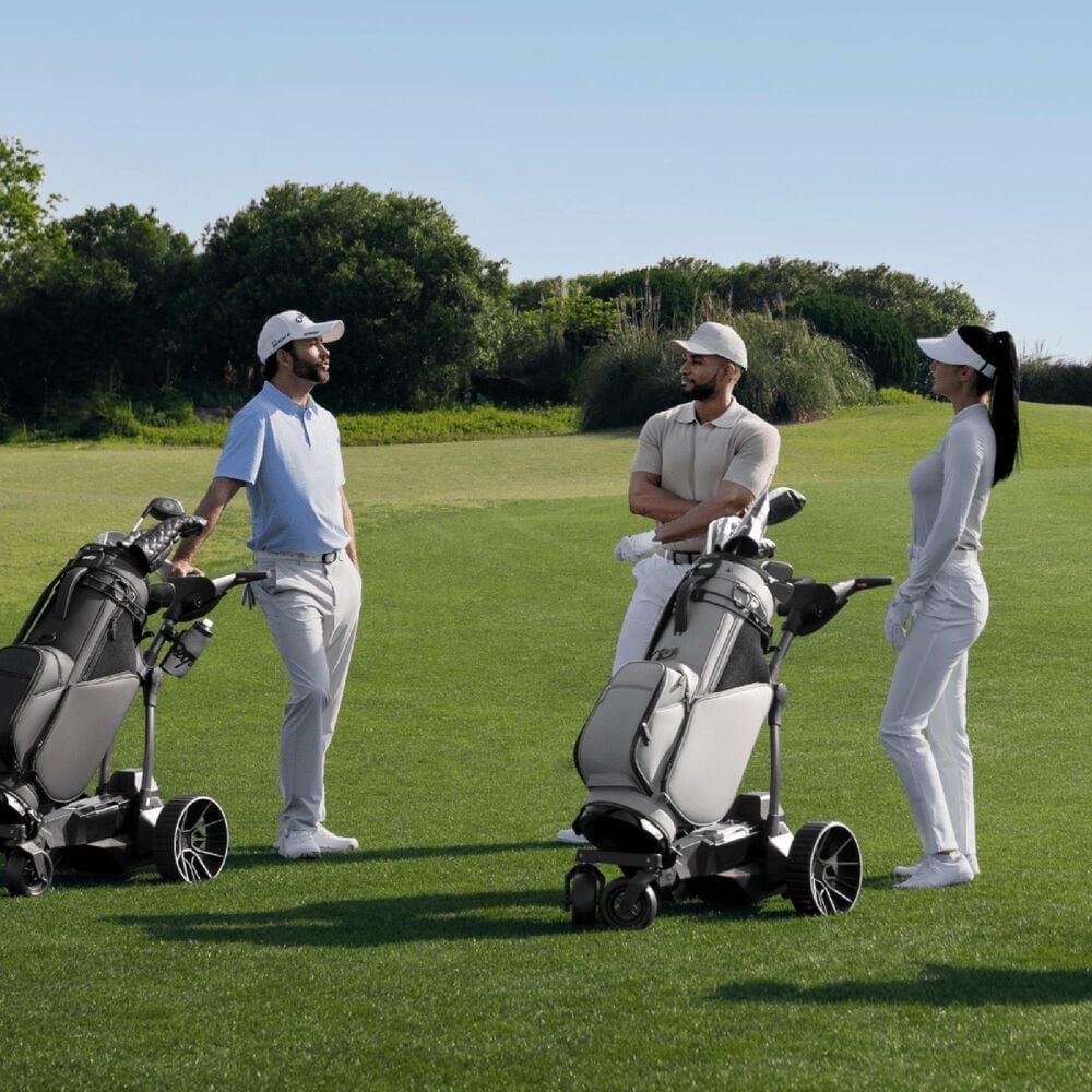 Navee Birdie 3X Electric Golf Push Cart in Black, , large