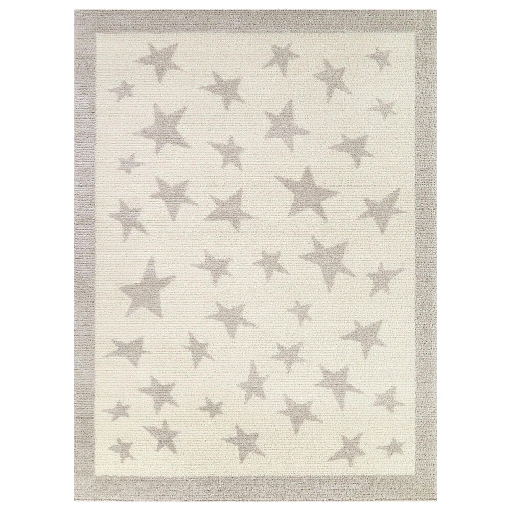 Balta Rugs Paula Star 4"4" x 6" Cream Kids Area Rug, , large