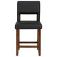 Linon Home Decor Vega Counter Stool with Black Cushion in Espresso, , large
