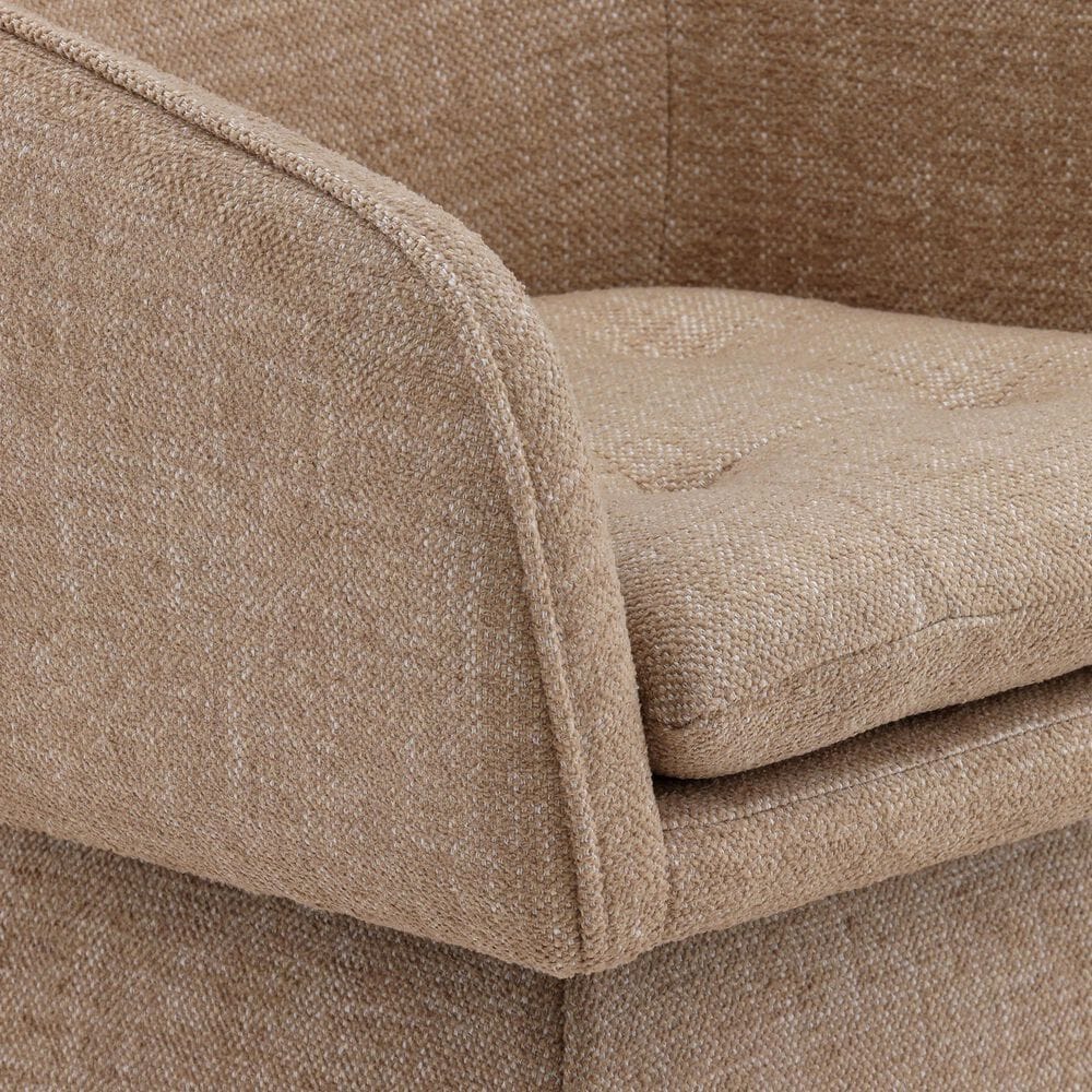 Blue Sun Designs Jonie Dining Swivel Arm Chair in Camel, , large