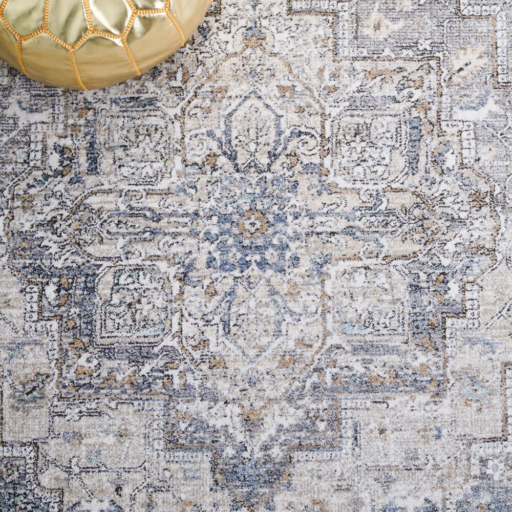 Safavieh Jasmine JSM314F 5&#39;3&quot; Square Grey and Blue Area Rug, , large