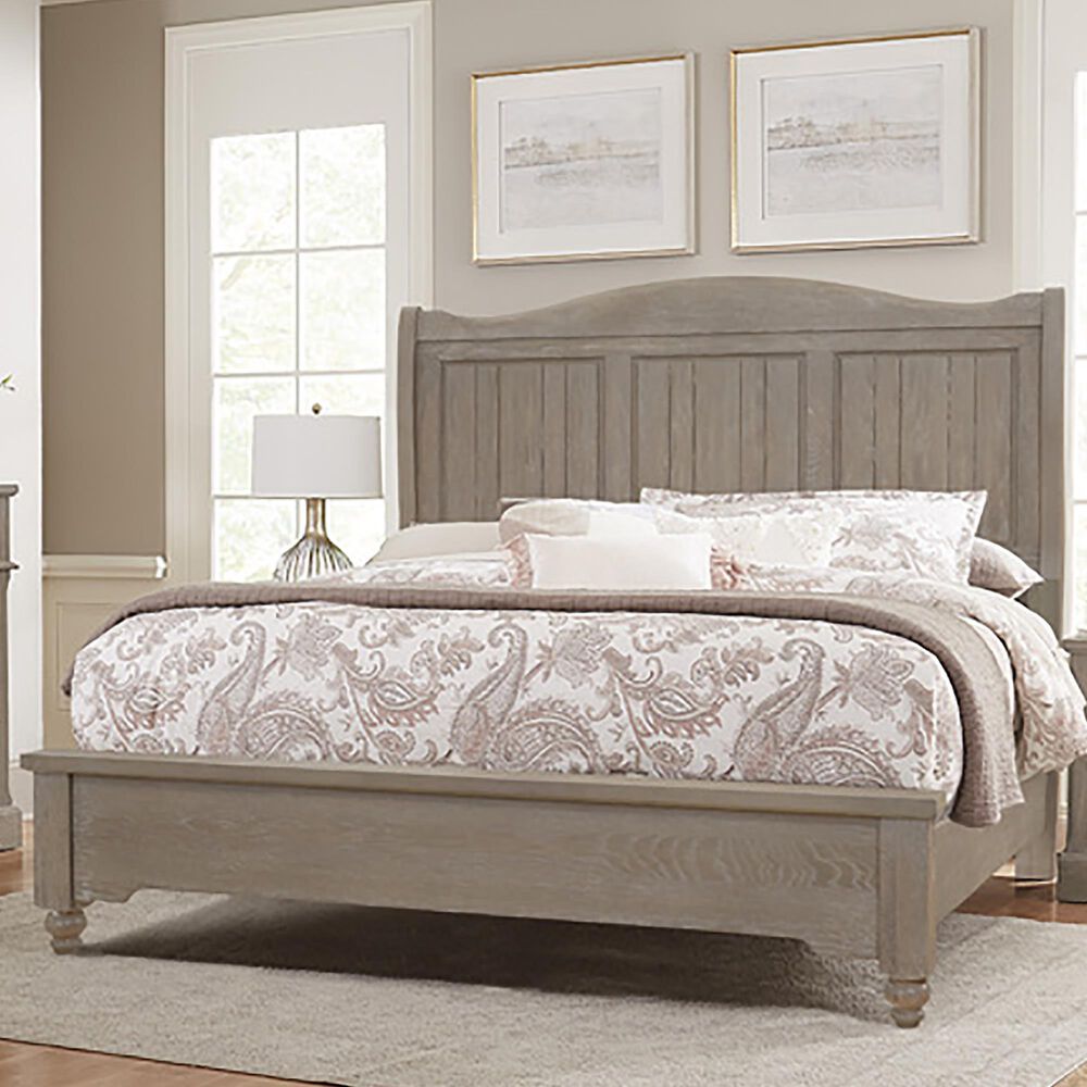 Viceray Collections Heritage Queen Sleigh Bed in Greystone, , large
