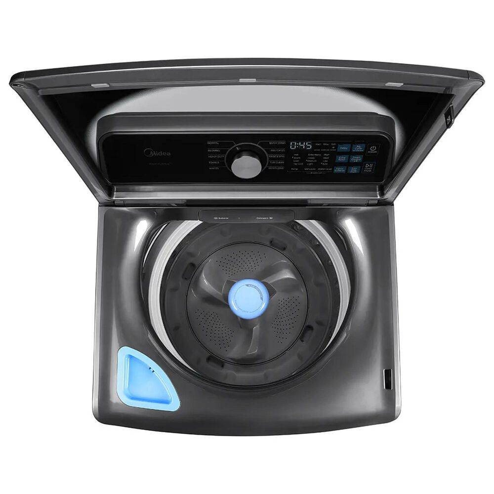 Midea 4.4 Cu Ft Smart Top Load Washer in Metallic Grey, , large