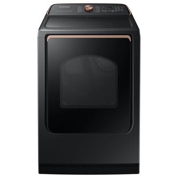Samsung 7.4 Cu. Ft. Smart Gas Dryer with Steam in Brushed Black, , large