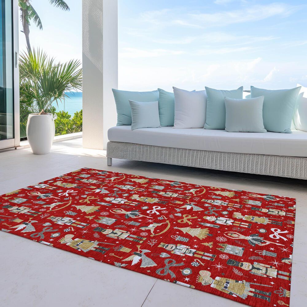 Dalyn Rug Company Wonderland WN35 Red 3&#39; x 5&#39; Area Rug, , large