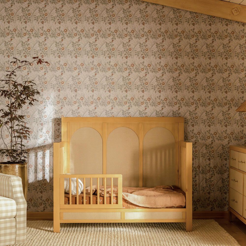 New Haus Eloise 4-In-1 Convertible Crib in Honey, , large