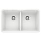 Blanco Diamond 32" Equal Double Bowl Kitchen Sink in White, , large