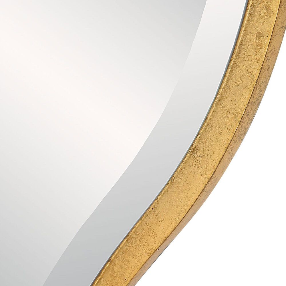 Uttermost Aneta Large Wall Mirror in Antiqued Gold Leaf, , large