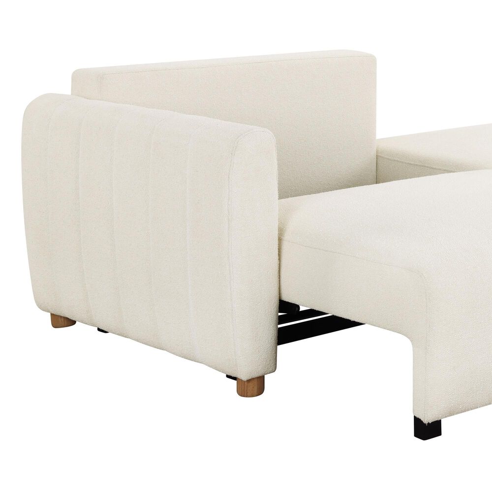 Lifestyle Solutions Galloway Convertible Sofa in Ivory, , large