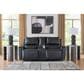 Ashley Glossmore Manual Reclining Loveseat in Black, , large