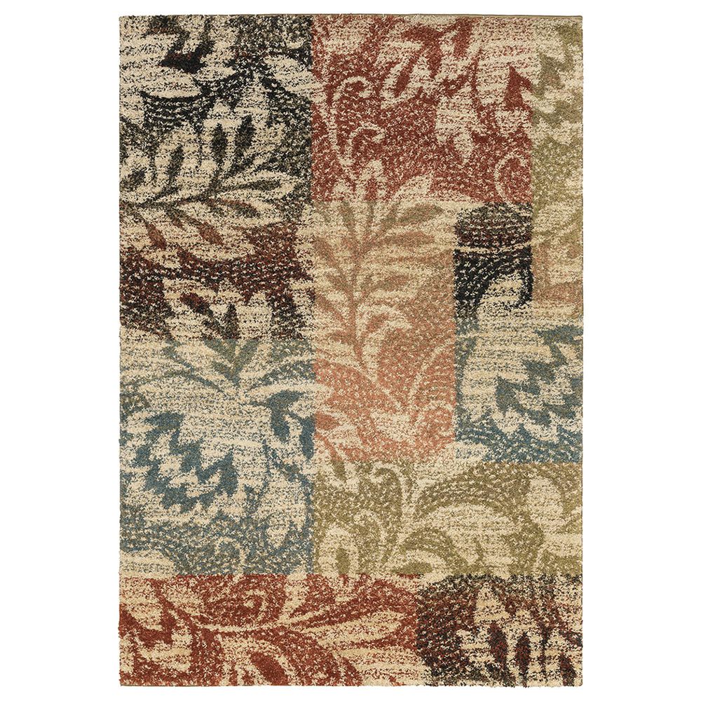 Oriental Weavers Kendall Botanical 561X1 9"10" x 12"10" Ivory Area Rug, , large