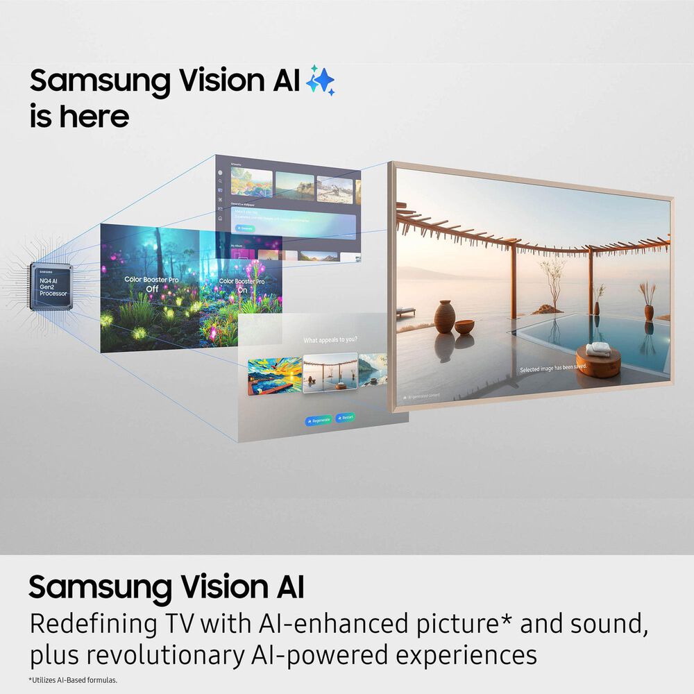 Samsung 65" Class LS03F The Frame QLED 4K in Black - Smart TV, , large