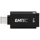 Emtec D400 64GB USB 3.2 Type-C Flash Drive in Black, , large
