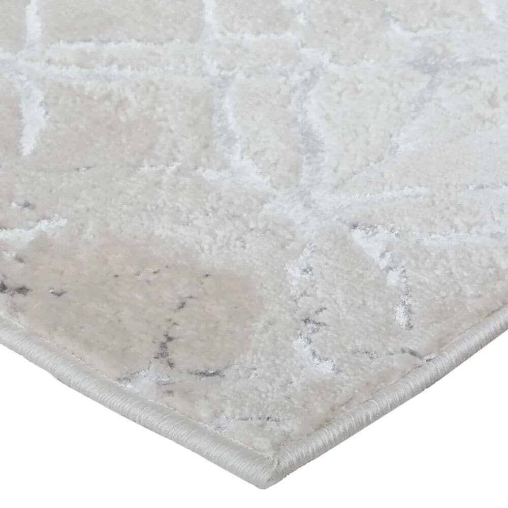 Feizy Micah 8&#39; x 10&#39; Beige and Silver Area Rug, , large