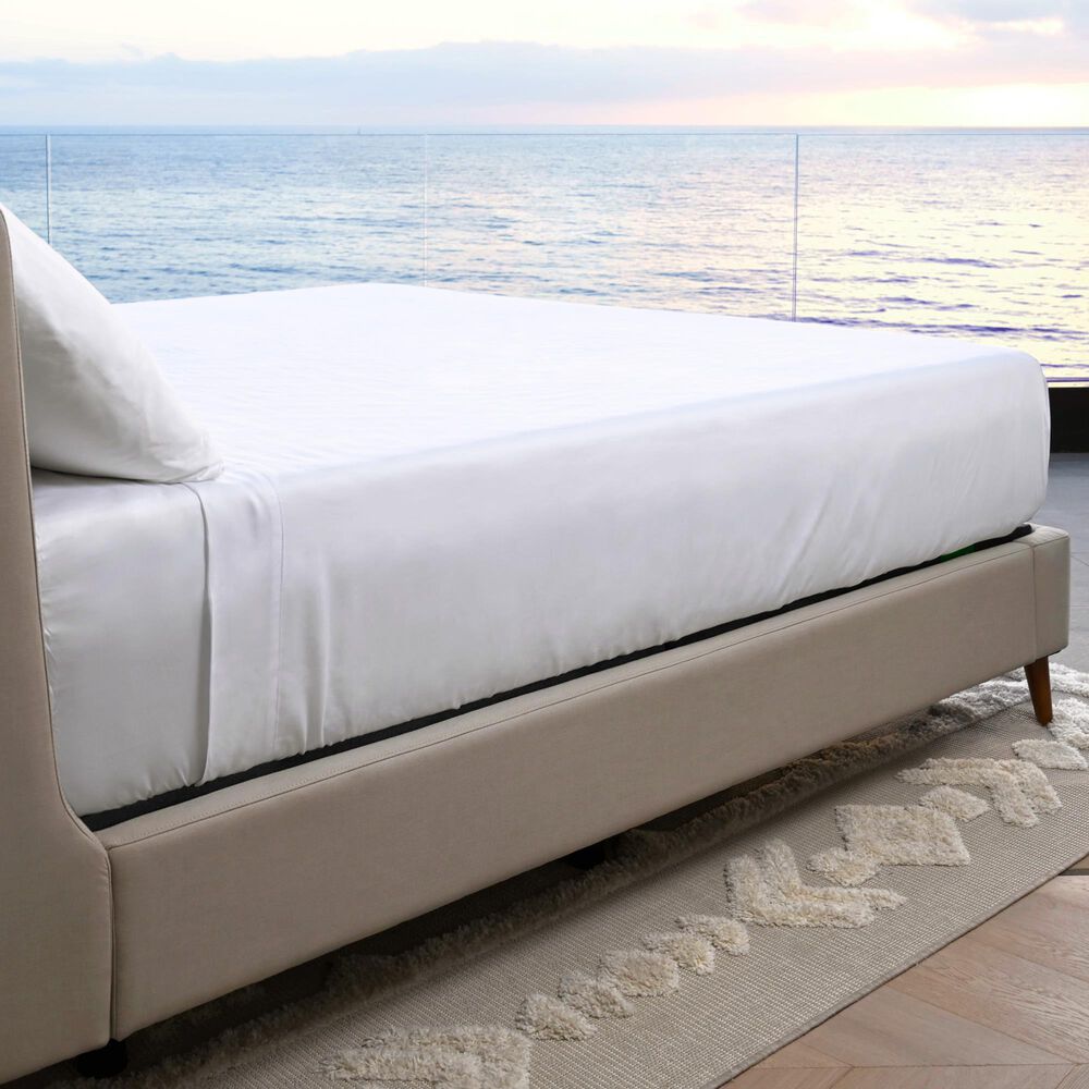 Cariloha Resort 4-Piece Split-Head King Bamboo Bed Sheet Set in White, , large