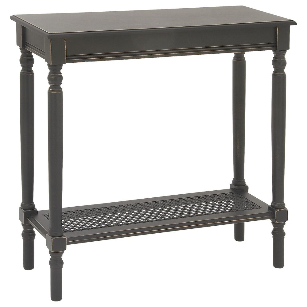 Maple and Jade Traditional Console Table in Black, , large