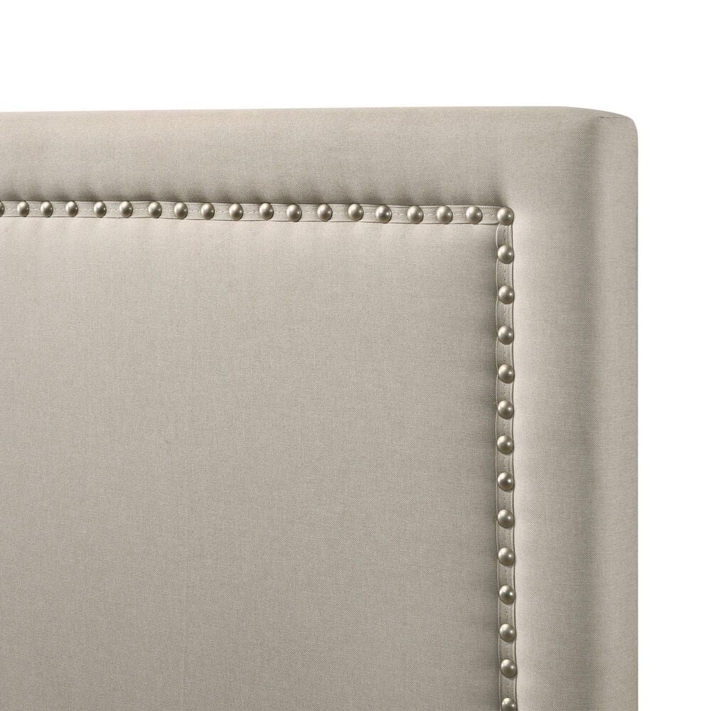Hawthorne Furniture Zion Upholstered Queen Bed in Fog, , large