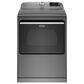 Maytag 5.2 Cu. Ft. Top Load Washer and 7.4 Cu. Ft. Electric Dryer Laundry Pair in Metallic Slate, , large