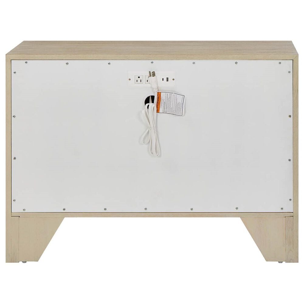 Furniture Worldwide Oasis 2-Drawer Chest in Dockside and White, , large