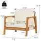 HOMLUX 4-Pieces Outdoor Conversation Set in Beige and Brown, , large