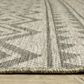 Oriental Weavers Tortuga TR03A 1"10" x 7"6" Beige and Black Runner, , large
