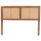 Baxton Studio Gilbert Full Panel Headboard in Ash Walnut, , large