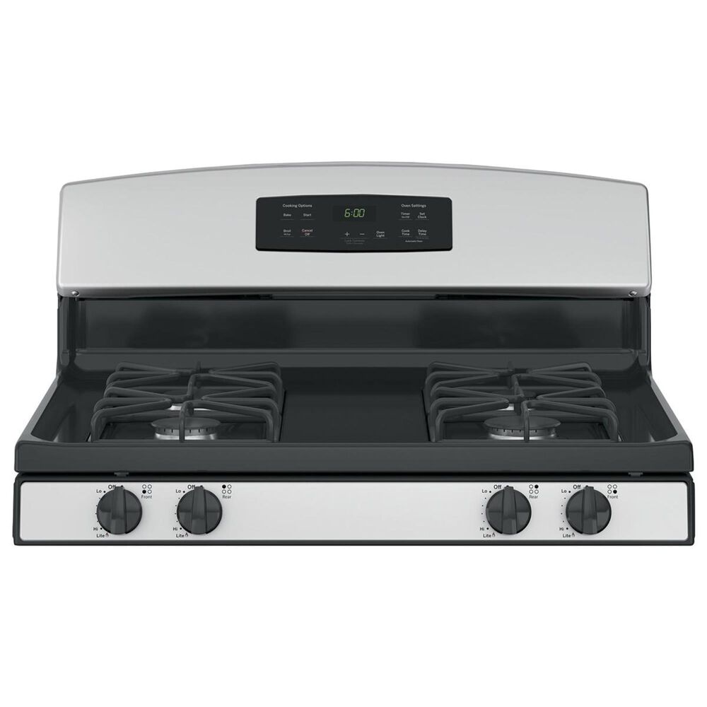 GE Appliances 4.8 Cu. Ft. Freestanding Gas Range in Stainless Steel, , large