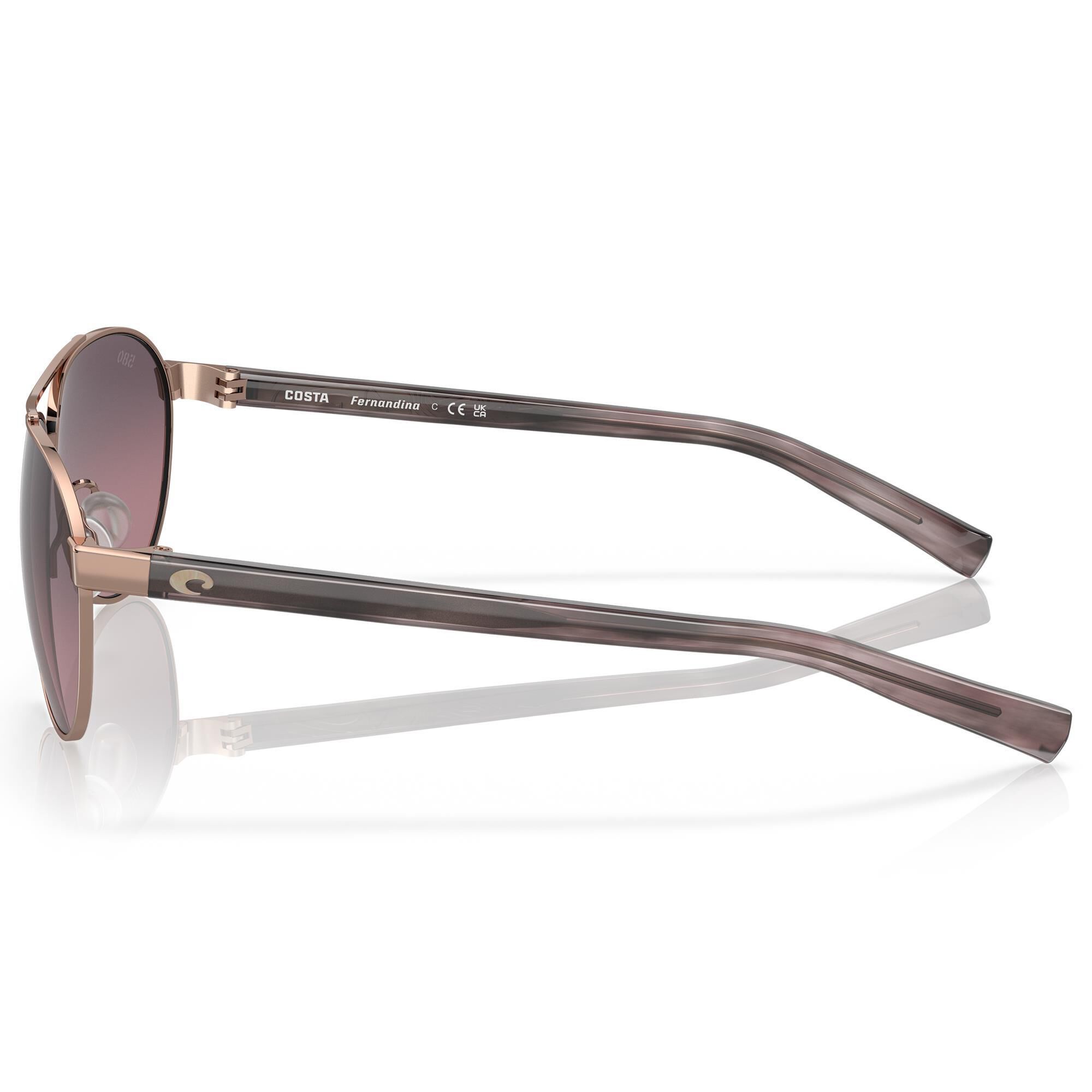 Costa Fernandina Sunglasses with Rose Gradient Polarized Glass