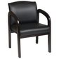 OSP Home WD Visitors Chair in Black/Espresso, , large