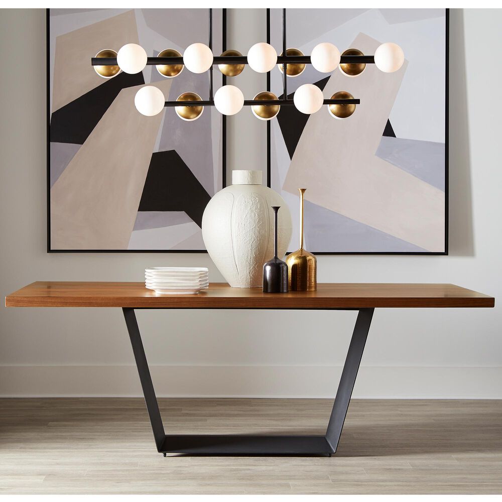Bobby Berk + A.R.T. Bobby Berk Tove Dining Table in Natural and Jet Black, , large