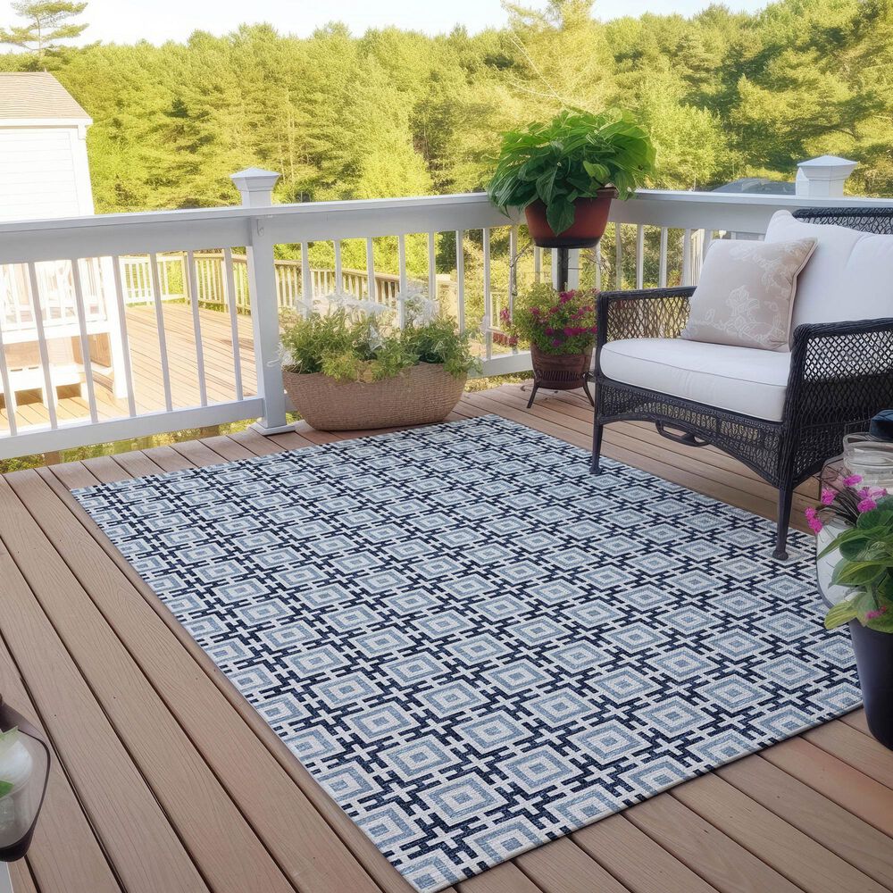 Dalyn Rug Company Marlo 9&#39; x 12&#39; Navy Indoor/Outdoor Area Rug, , large