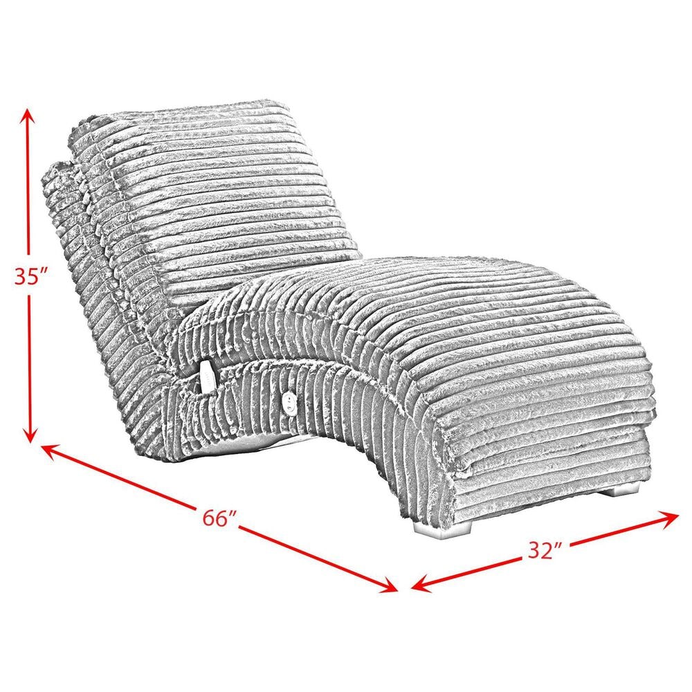Mayberry Hill Nori Chaise with Heat Massage in Masis Black, , large