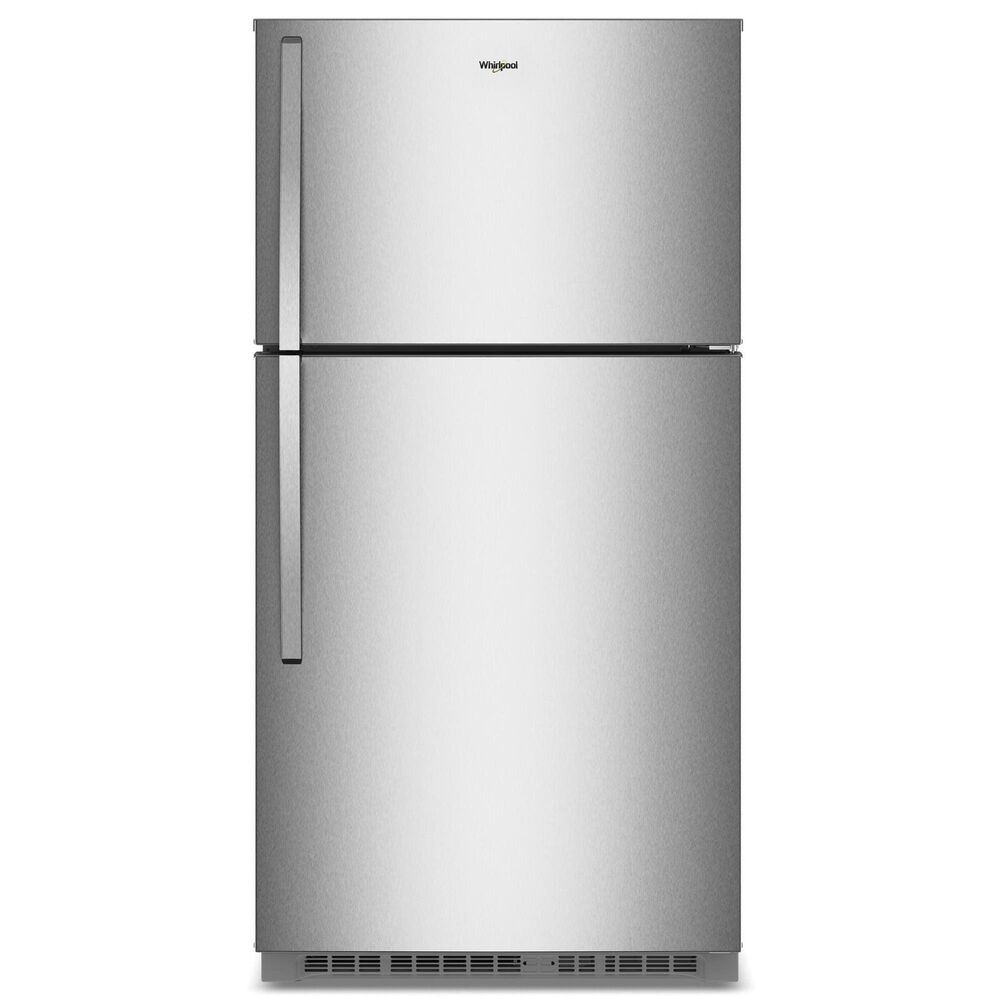 Whirlpool 21 Cu. Ft. Top Freezer Refrigerator in Fingerprint-Resistant Stainless Steel, , large