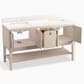Kohler Seagrove 60" Double Bathroom Vanity in Light Clay with 3 cm White Quartz Top and Rectangular Sinks, , large