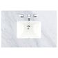 James Martin Brookfield 36" Single Bathroom Vanity in Antique Black with 3 cm Carrara White Marble Top and Rectangle Sink, , large