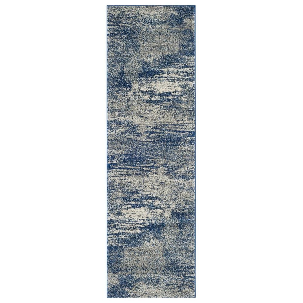 Safavieh Evoke EVK272A-27 2&#39;2&quot; x 7&#39; Navy/Ivory Runner, , large