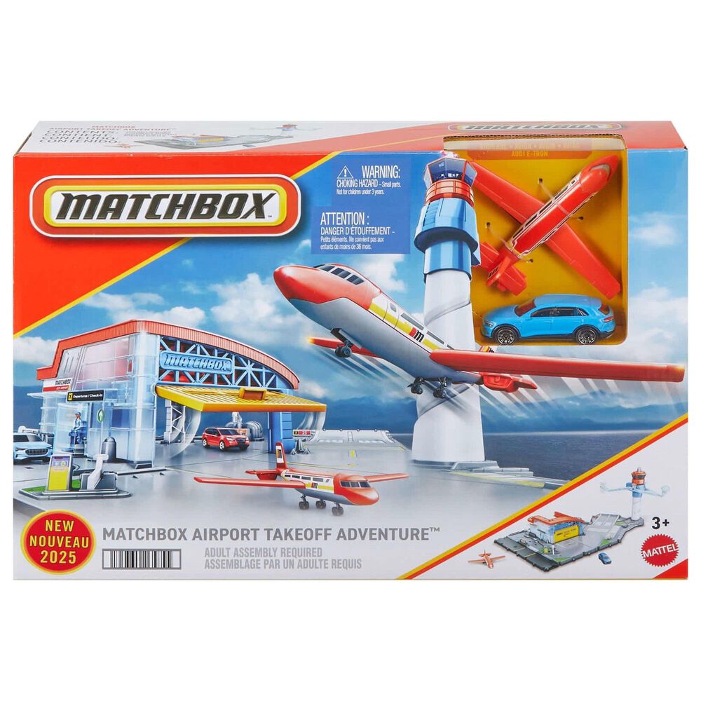 Matchbox Airport Takeoff Adventure Playset in Multicolor, , large